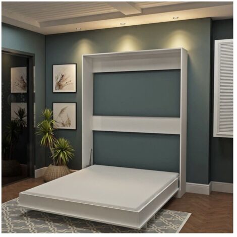 EFFEZETA ITALIA Letto matrimoniale a scomparsa Primer bianco 164x38x221H