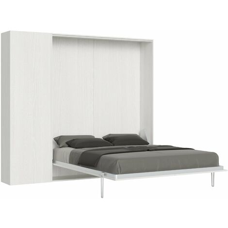 Letto Matrimoniale a Scomparsa Salvaspazio Kentaro H210 cm Bianco