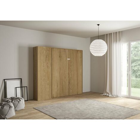 Letto Matrimoniale a Scomparsa Salvaspazio Kentaro H210 cm Marrone