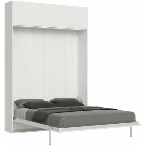 Letto Matrimoniale a Scomparsa Salvaspazio Kentaro H250 cm Bianco