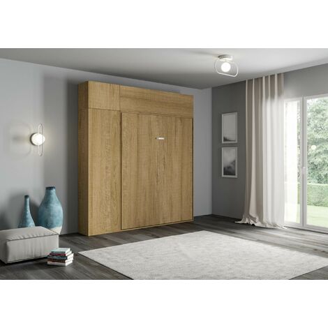 Letto Matrimoniale a Scomparsa Salvaspazio Kentaro H250 cm Marrone