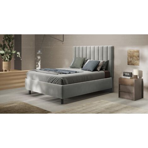 Letto matrimoniale contenitore 162x200 – Comfort avvolgente e stile contemporaneo - TEDDY  Perla