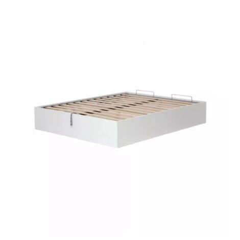 letto matrimoniale contenitore "bed box" bianco 160x190 cm