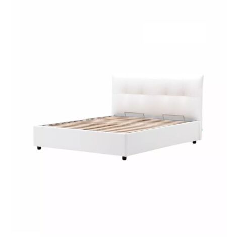 letto matrimoniale contenitore "easy" bianco 160x190 cm