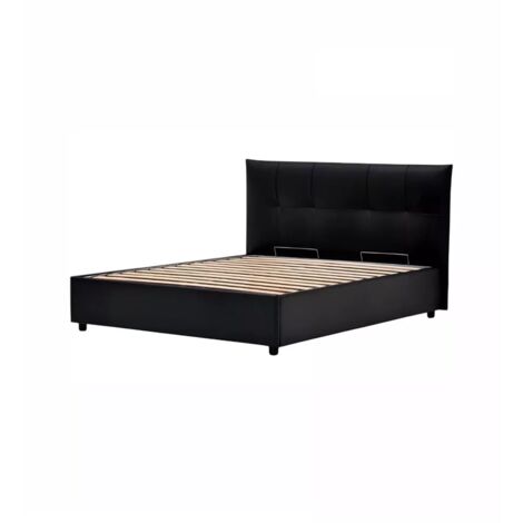 letto matrimoniale contenitore "easy" nero 160x190 cm