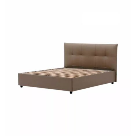 letto matrimoniale contenitore "easy" tortora 160x190 cm
