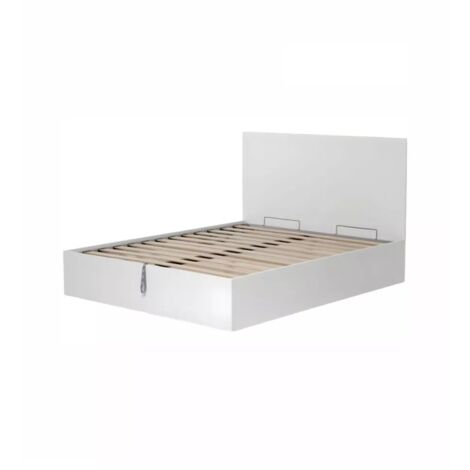 letto matrimoniale contenitore "hi box" bianco 160x190 cm