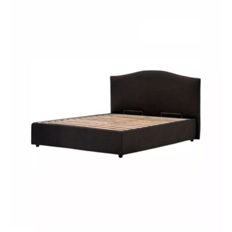 letto matrimoniale contenitore "hill" antracite 160x190 cm