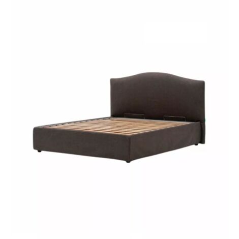 letto matrimoniale contenitore "hill" grigio 160x190 cm