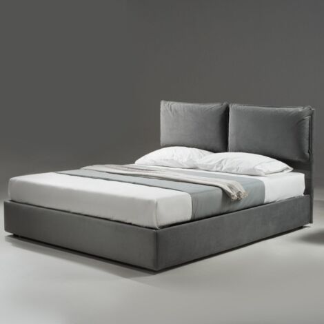 Letto matrimoniale Cuscino con rete contenitore