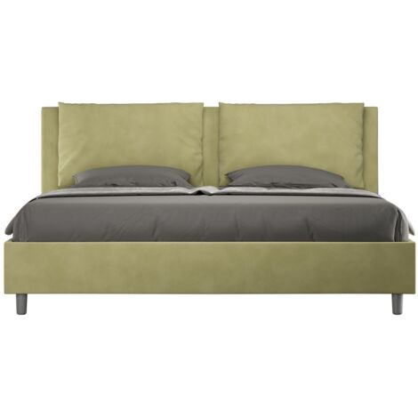 Letto Matrimoniale Extra Large 200x200 cm con Rete Antea Tè Verde