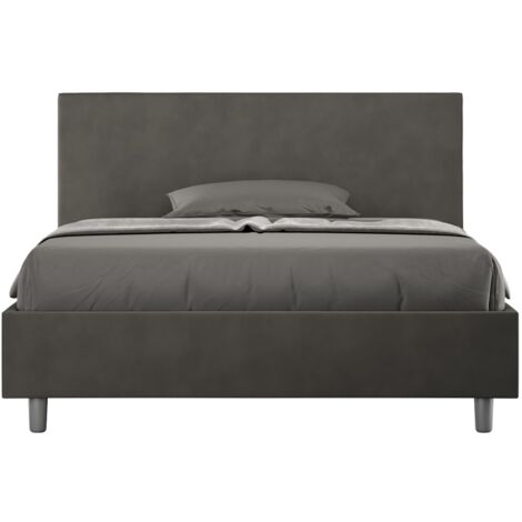 Letto Matrimoniale Extra Large 200x200 cm Senza Rete Adele Grigio