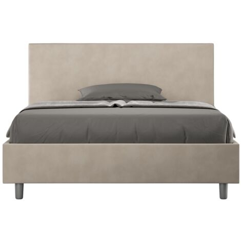 Letto Matrimoniale Extra Large 200x200 cm Senza Rete Adele Sabbia