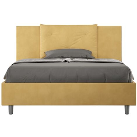 Letto Matrimoniale Extra Large 200x200 cm Senza Rete Appia Ocra