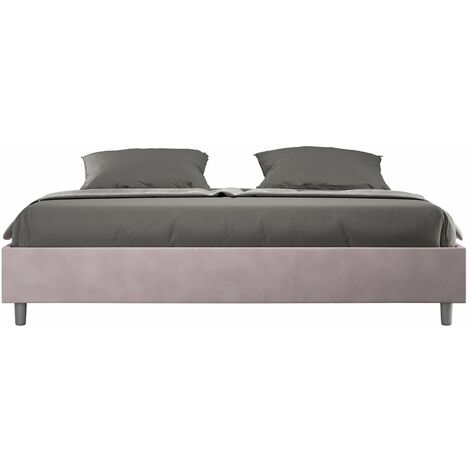 Letto Matrimoniale Extra Large Sommier 200x200 cm Senza Rete Azelia Glicine