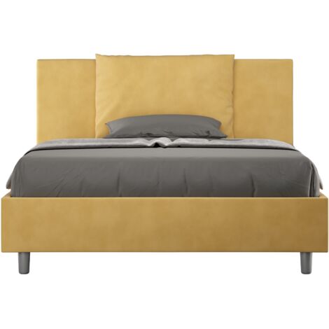 Letto Matrimoniale Francese 140x190 cm Senza Rete Antea Ocra