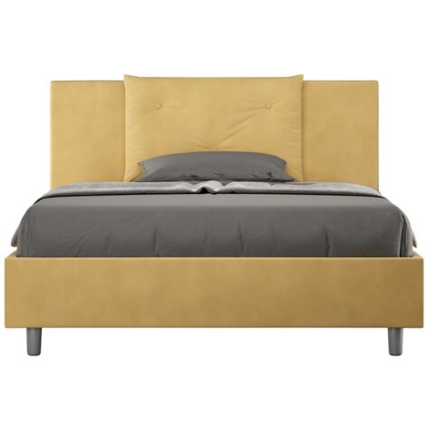 Letto Matrimoniale Francese 140x190 cm Senza Rete Appia Ocra