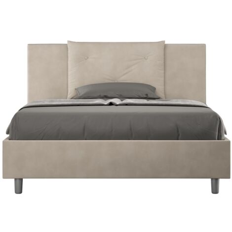 Letto Matrimoniale Francese 140x190 cm Senza Rete Appia Sabbia