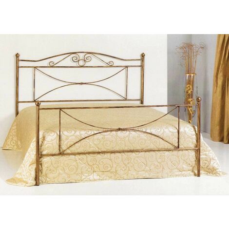 Letto matrimoniale shabby