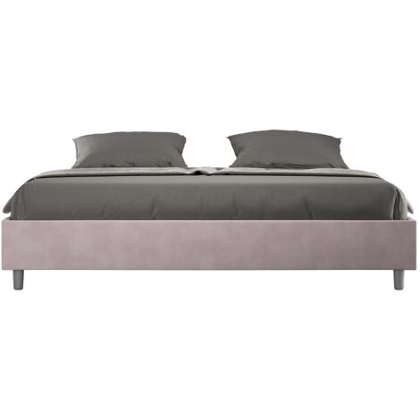 Letto Matrimoniale Large Sommier 180x190 cm Senza Rete Azelia Glicine