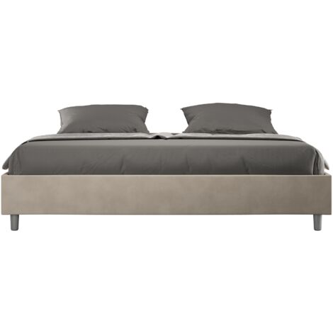 Letto Matrimoniale Large Sommier 180x190 cm Senza Rete Azelia Sabbia
