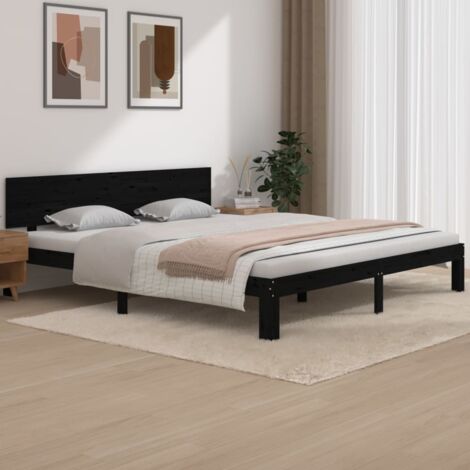 Letto Matrimoniale Moderno Struttura Letto Giroletto con Cassetti 180x200  cm 6FT Super King ITD41125