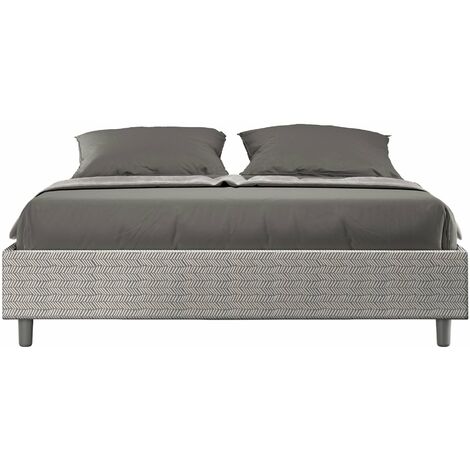 Letto Matrimoniale Sommier 160x190 cm con Rete Azelia Aragona 1 Bianco