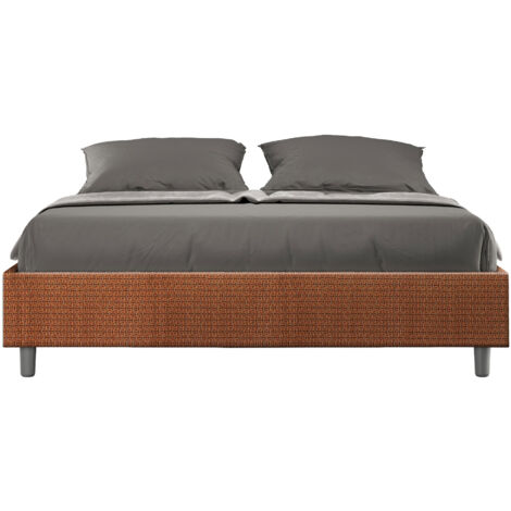 Letto Matrimoniale Sommier 160x190 cm Senza Rete Azelia Labirinto 04 Arancione