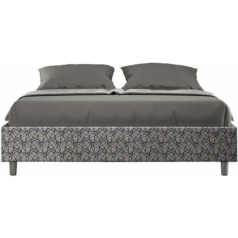 Letto Matrimoniale Sommier 160x210 cm Senza Rete Azelia Era 09 Blu