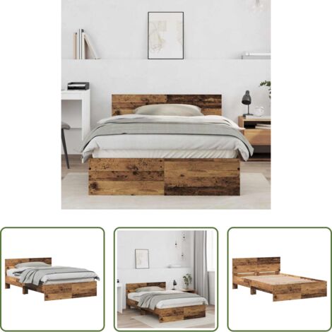 Letto moderno -  Struttura del letto Legno vecchio 193 x 125 x 70 cm