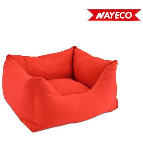 Letto per animali domestici Nayeco Rosso 59 x 59 x 50 cm Multicolore Acrilico 59 x 50 x 20 cm