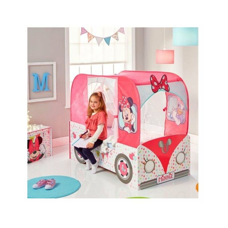 Letto Per Bambina Campervan Realizzato In Legno Mdf Con Simpatiche Stampe Per Arredare La Cameretta Di Tua Figlia Aggiungi Materasso Nessuno Wa Campercaravan No Materasso