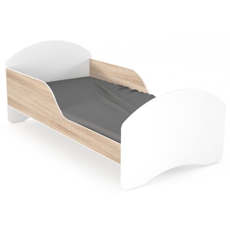 Letto per bambini LEO2 140x70 bianco-sonoma