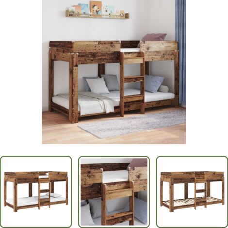 Letto per bambini -  Letto a Castello per Bambini Legno vecchio 80 x 200 cm