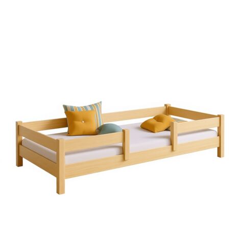 Letto per bambini Lofto120x60 con ringhiera - legno ecologico