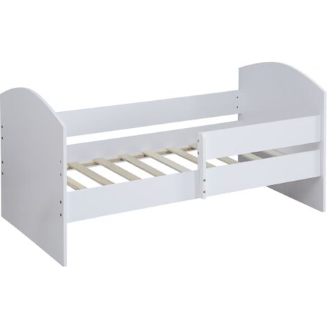 Letto per bambini Victoria con barriera - Legno - Bianco - 80 x 160 cm