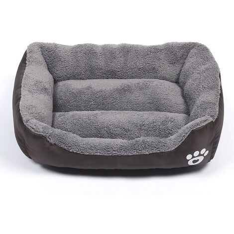 Letto per cani, cestino per cani lavabile, divano per cani cuscino per cani letto per cani antiscivolo, letto per gatti e cani di piccola e media taglia, 66 cm x 55 cm ， Colore caffè (basato sul prodo