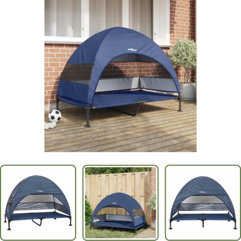 Letto per cani esterno -  Letto per Cani Elevato Blu navy 127 x 81 x 108 cm