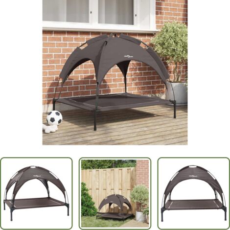 Letto per cani esterno -  Letto per Cani Marrone 90 x 81 x 80,5 cm Acciaio