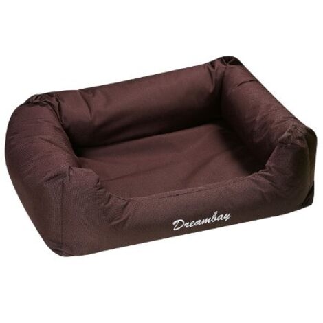 Letto per cani K&F, sogno quadrato, marrone scuro L: 80 cm AN: 67 cm a: 22 cm