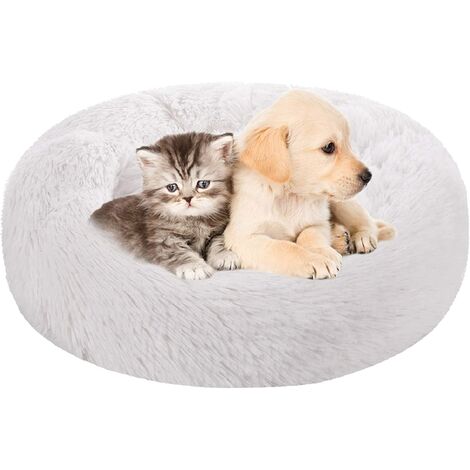 40 cm caffè LIKEZZ Pet Cat Bed Confortevole Nido per Animali Domestici Cane Gatto Lavabile Cuccia Morbido Caldo Pet Gatti Cane Letto Rotondo Casa Lunga Peluche Cuccia 