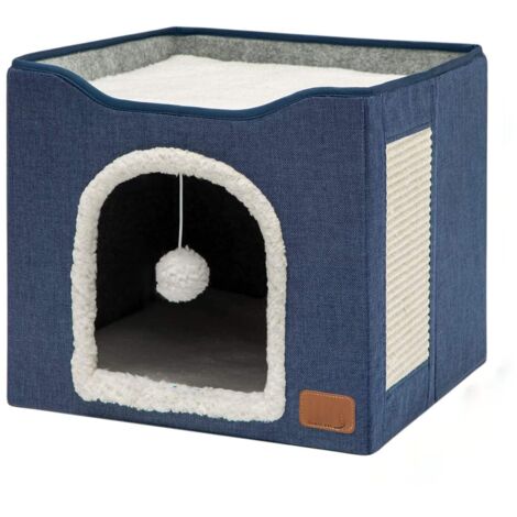 Letto per cani o gatti, in tessuto, pieghevole, 41 x 41 x 35 cm, multicolore