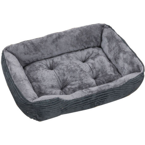 Letto per cani super morbido grigio 50x38x15cm Letto per cani