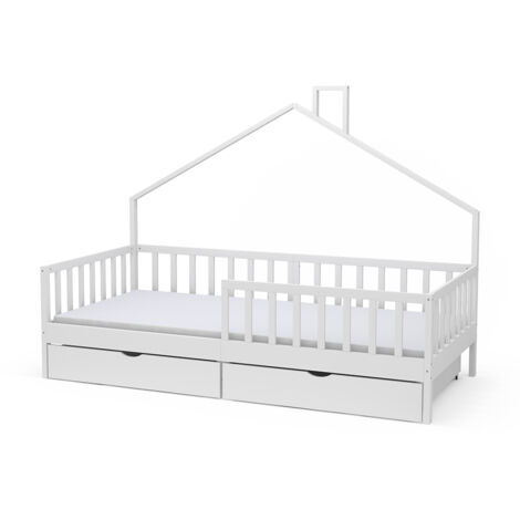 Letto per la casa Justus, Bianco, 90x200 cm, Vitalispa