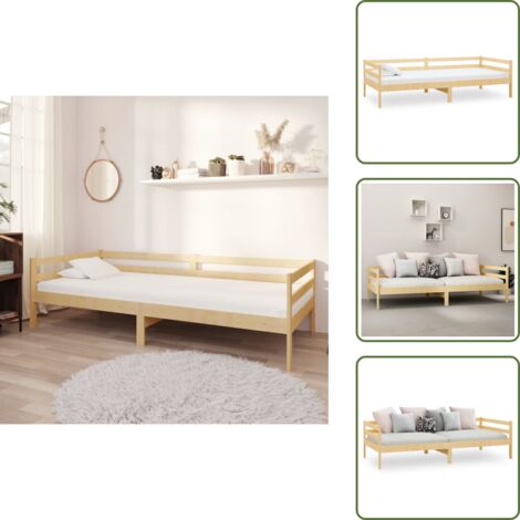 Letto per ospiti - vidaXL Dormeuse in Legno Massello di Pino 90x200 cm - Divano in pino