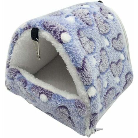 Letto per roditori, piccolo, peluche, amaca, giocattolo, cabina, per porcellini d'India, conigli, cincillà, furetti, viola -