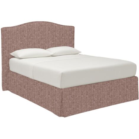 Letto Piazza e Mezza Blyth, Sfoderabile, Contenitore Made in Italy, Rosa Antico