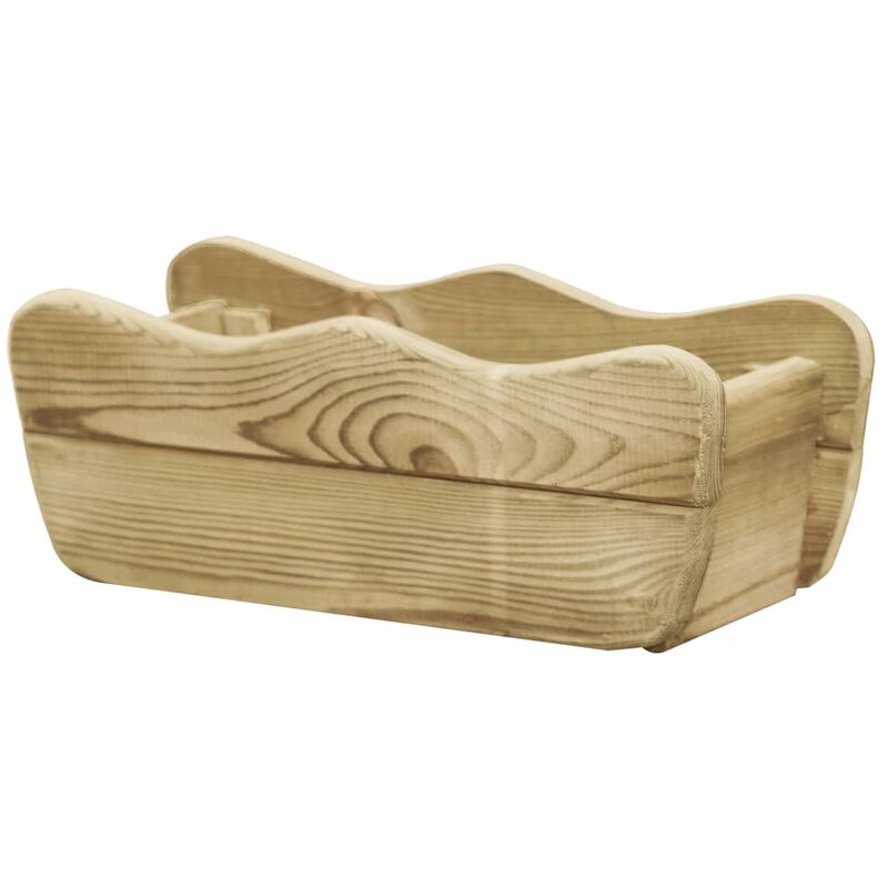 Fioriere, Letto Rialzato da Giardino 50x18x18 cm Legno di Pino Impregnato Vidaxl