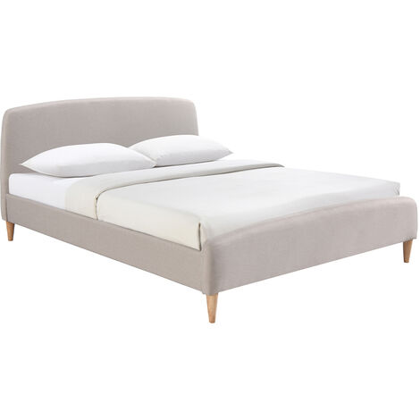 Letto matrimoniale contenitore (140x190) con rete a doghe stile scandi –  Meubles Cosy