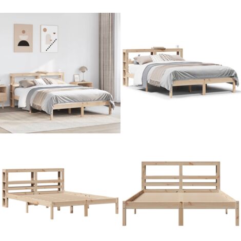 Letto senza Materasso 120x190 cm in Legno Massello di Pino - Letto in legno - Letto in pino